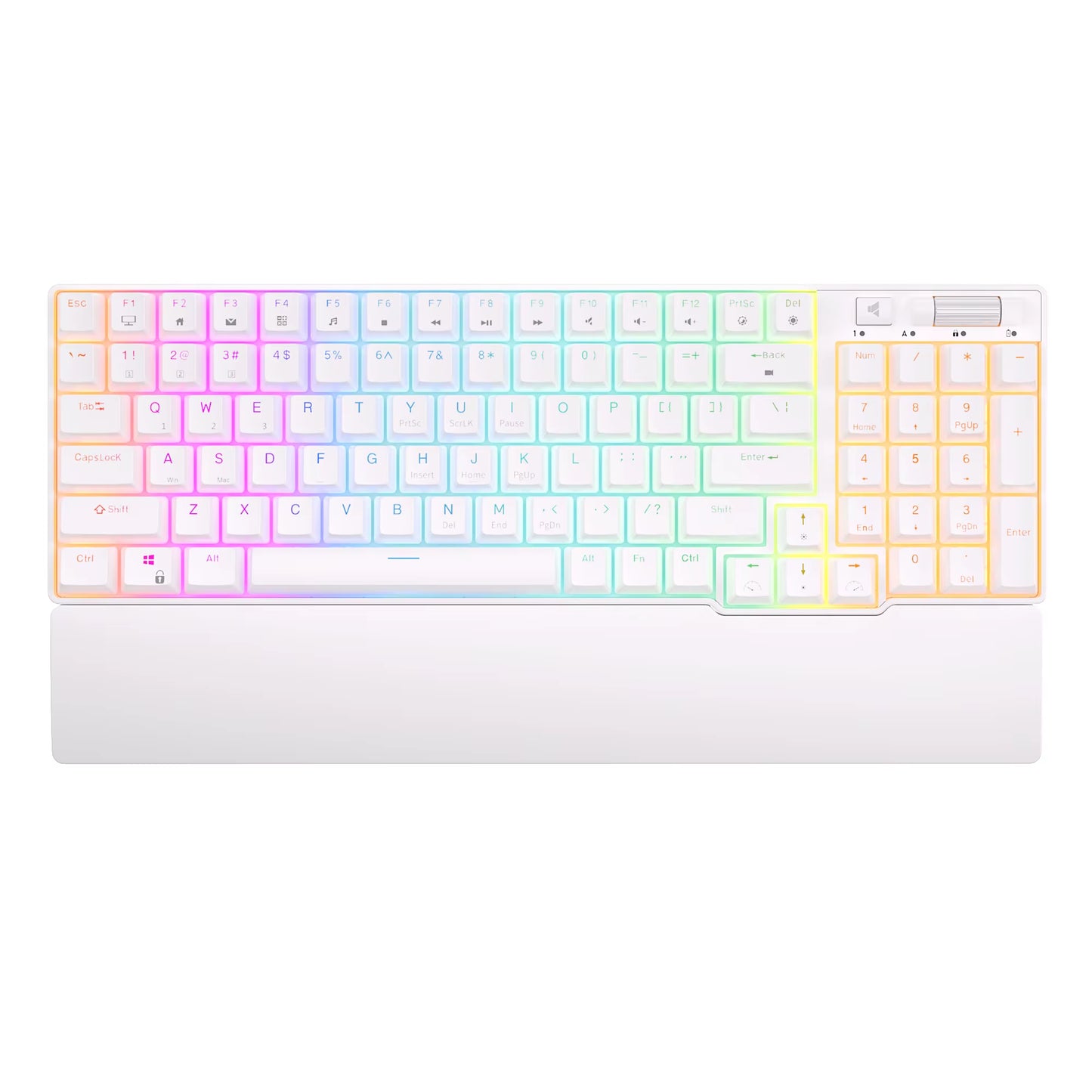 ROYAL KLUDGE 96 RGB Tri-Mode BT5.0/2.4G/USB-C Hot-Swappable Mechanical Keyboard 96 Keys Bluetooth Wireless Gaming Keyboard