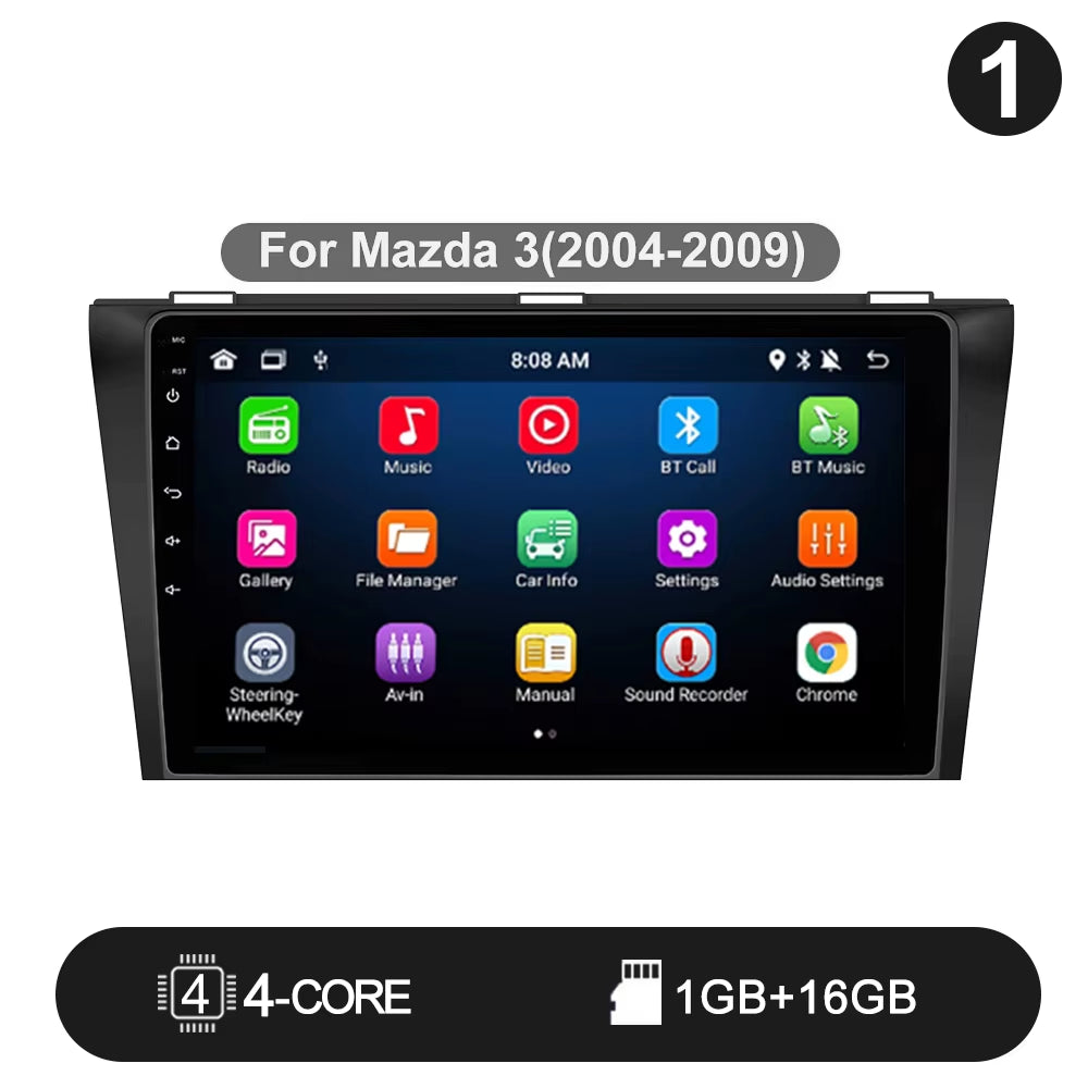 Pro AI Voice Car Android 14 Radio Multimedia Video Player for Mazda 3 2004 -2013 Maxx Axel Carplay 2 Din Dvd Gps Atuoradio