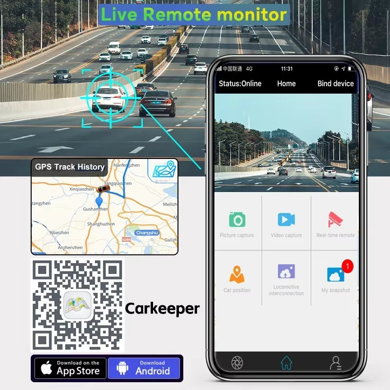 4G RAM Smart Android 8.1 Car Mirror DVR GPS Navigation HD 1080P Video Recorder Camera ADAS 32G ROM Add Original Bracket