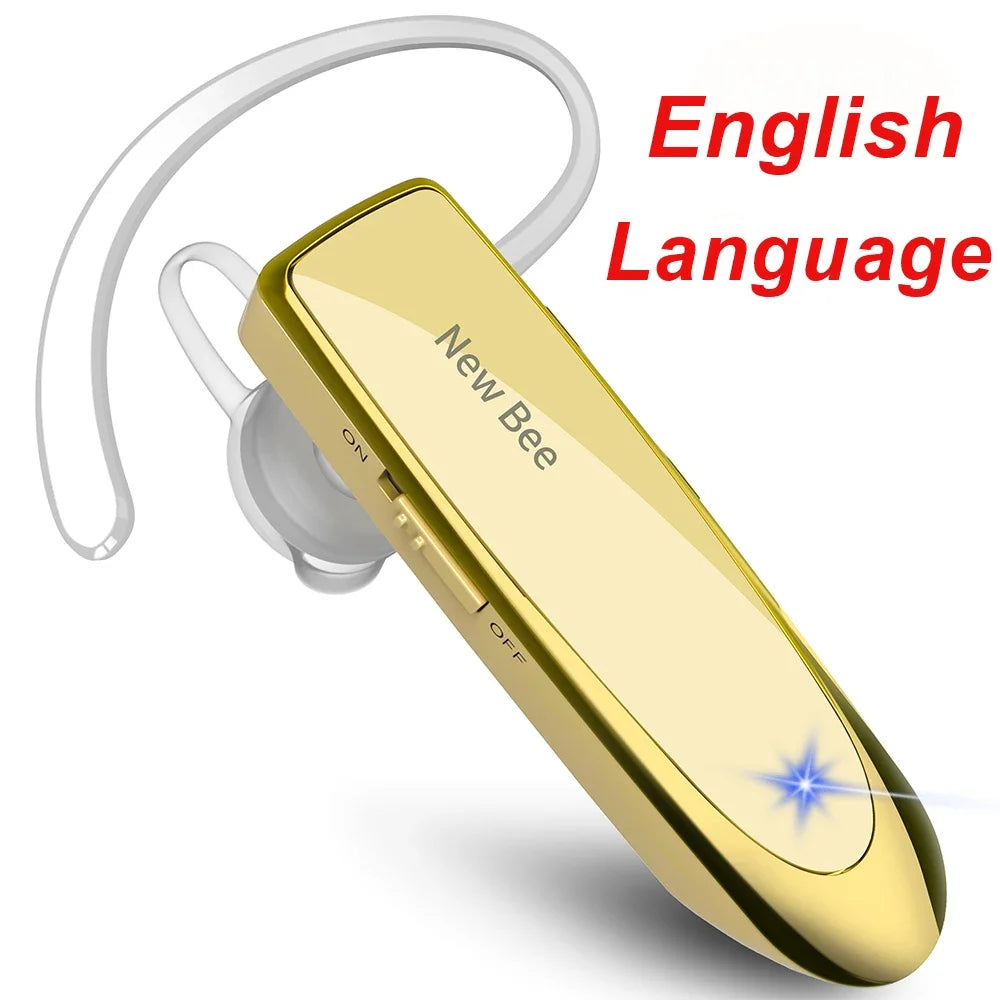Bluetooth Headset V5.0 Wireless Earphones Headphones with Mic 24Hrs Earbuds Earpiece Mini Handsfree for Iphone Xiaomi