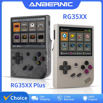 RG35XX Plus/Rg35Xx Retro Handheld Game Console 3.5″ IPS Screen Linux Portable Video Game Player Support HD-M-I TV Outpu