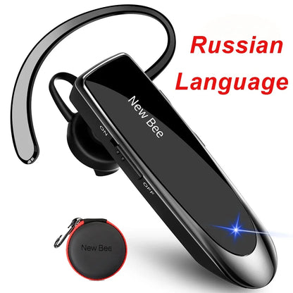 Bluetooth Headset V5.0 Wireless Earphones Headphones with Mic 24Hrs Earbuds Earpiece Mini Handsfree for Iphone Xiaomi