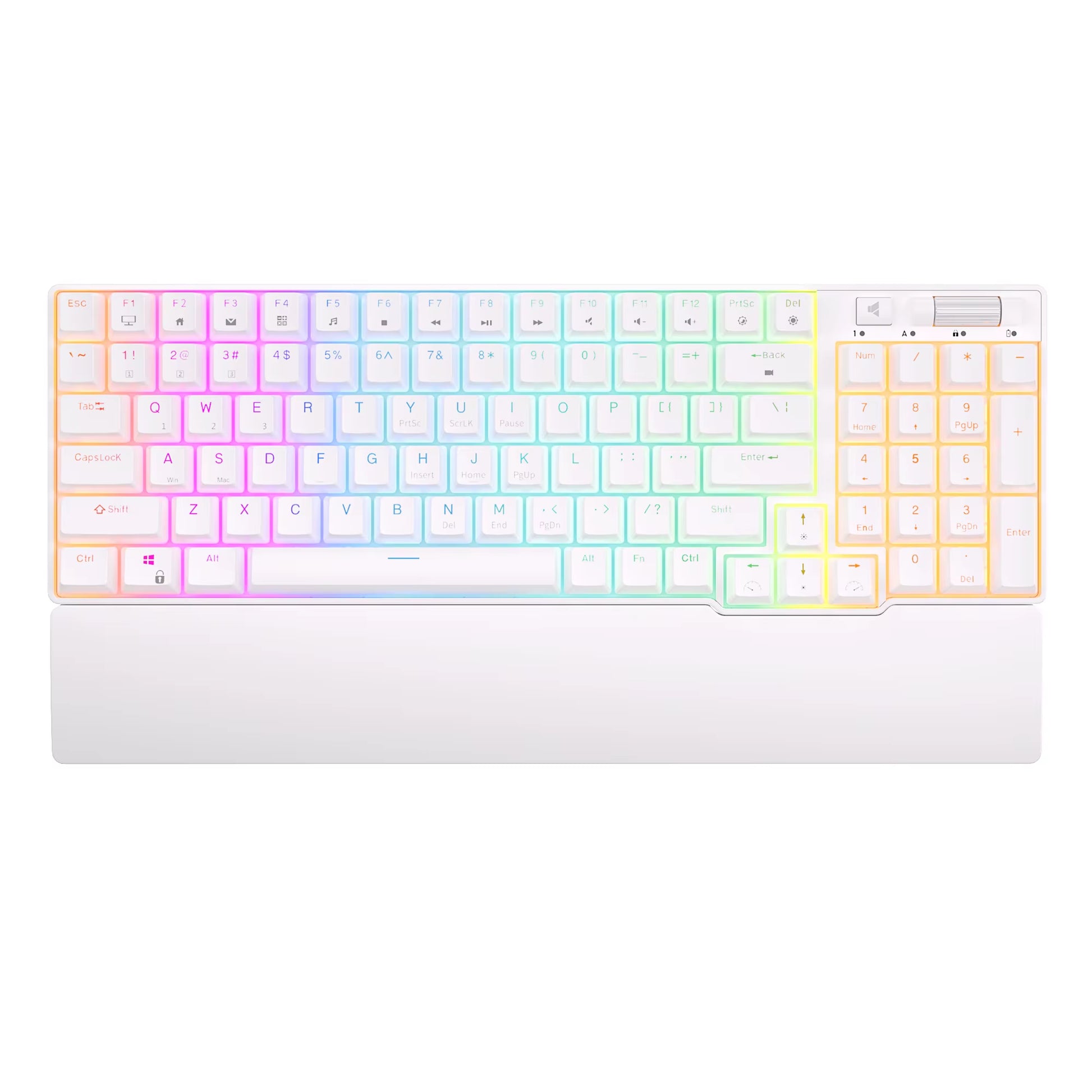 ROYAL KLUDGE 96 RGB Tri-Mode BT5.0/2.4G/USB-C Hot-Swappable Mechanical Keyboard 96 Keys Bluetooth Wireless Gaming Keyboard