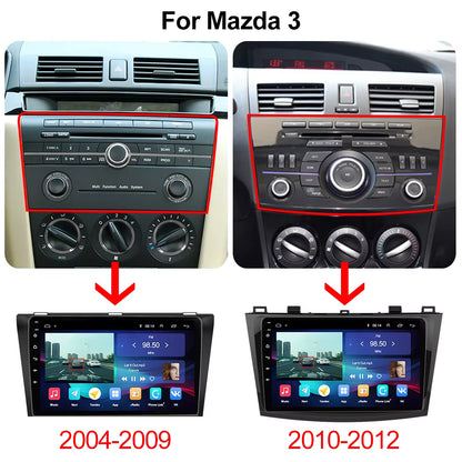 Pro AI Voice Car Android 14 Radio Multimedia Video Player for Mazda 3 2004 -2013 Maxx Axel Carplay 2 Din Dvd Gps Atuoradio