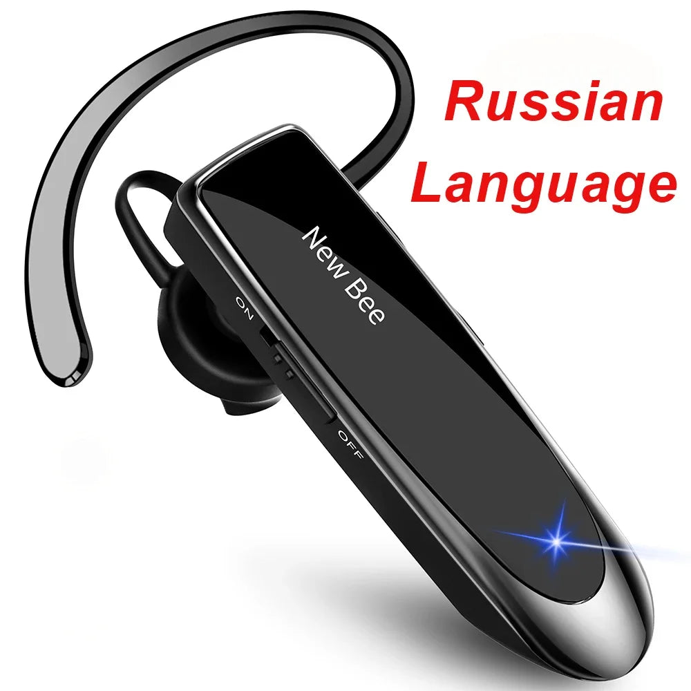 Bluetooth Headset V5.0 Wireless Earphones Headphones with Mic 24Hrs Earbuds Earpiece Mini Handsfree for Iphone Xiaomi