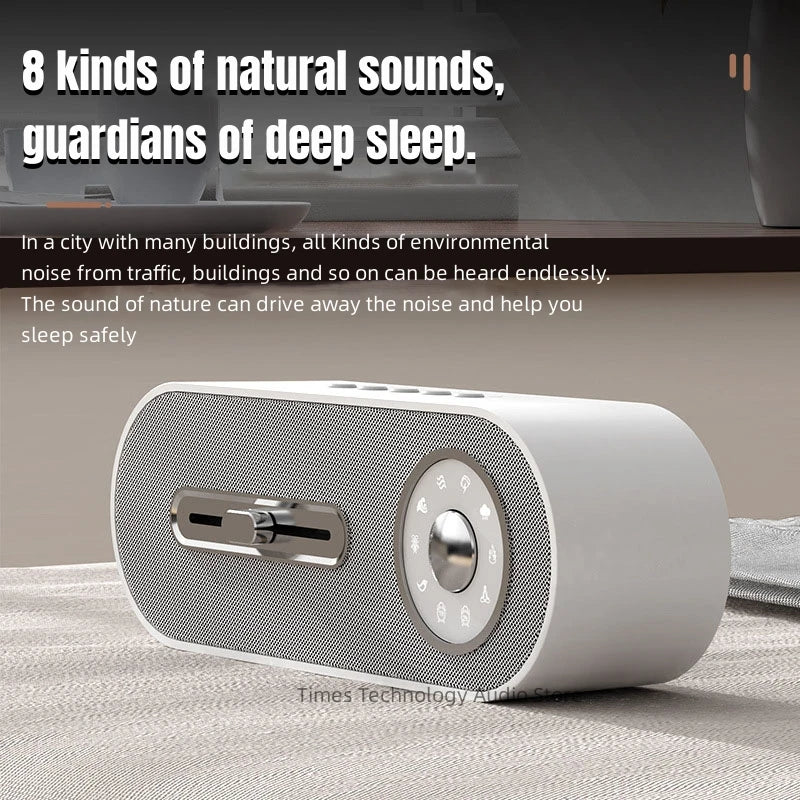 2023 New Sleeping Sound Desktop Subwoofer White Noise Instrument Pc Wireless Bluetooth Speakers 12H Long Battery Life Sound Box