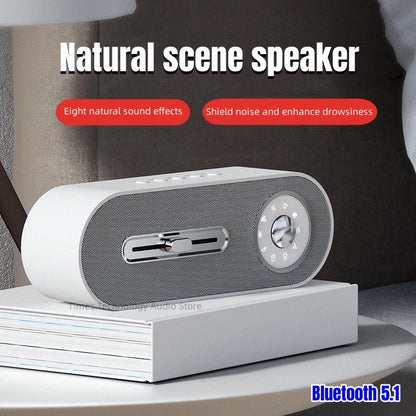 2023 New Sleeping Sound Desktop Subwoofer White Noise Instrument Pc Wireless Bluetooth Speakers 12H Long Battery Life Sound Box