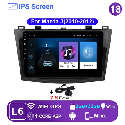 Pro AI Voice Car Android 14 Radio Multimedia Video Player for Mazda 3 2004 -2013 Maxx Axel Carplay 2 Din Dvd Gps Atuoradio