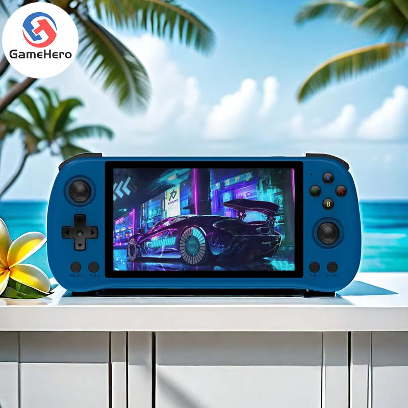 POWKIDDY X55 Open-Source Retro Handheld Game Console 5.5 Inch 1280*720 Ips Screen Built-In Wifi HD Output Children'S Gifts