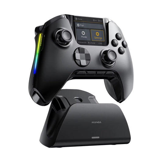 Manbaone 50 V2 Smart Wireless Gamepad Pc Bluetooth Joystick Controller Joystick 2 Inch Screen Steam Mobile Game Controller