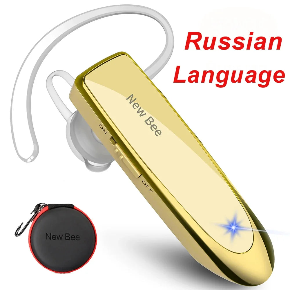 Bluetooth Headset V5.0 Wireless Earphones Headphones with Mic 24Hrs Earbuds Earpiece Mini Handsfree for Iphone Xiaomi