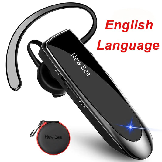 Bluetooth Headset V5.0 Wireless Earphones Headphones with Mic 24Hrs Earbuds Earpiece Mini Handsfree for Iphone Xiaomi