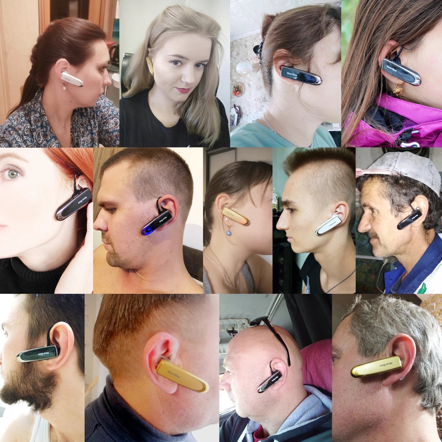 Bluetooth Headset V5.0 Wireless Earphones Headphones with Mic 24Hrs Earbuds Earpiece Mini Handsfree for Iphone Xiaomi