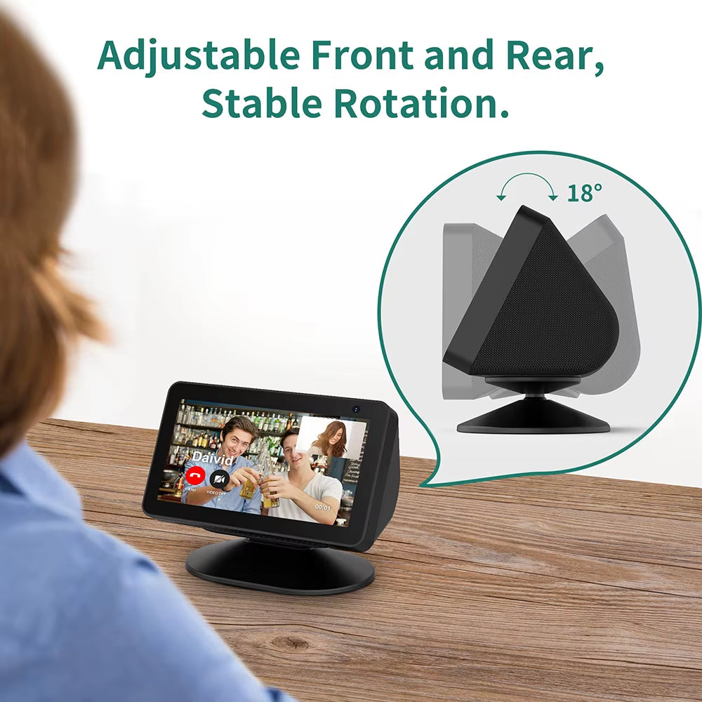 Magnetic Stand for Echo Show 8 5 1St & 2Nd Speaker Adjustable Holder Mount with Anti-Slip Accessories Tilt Function