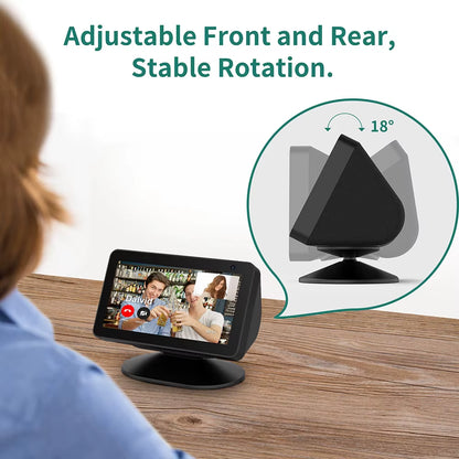 Magnetic Stand for Echo Show 8 5 1St & 2Nd Speaker Adjustable Holder Mount with Anti-Slip Accessories Tilt Function