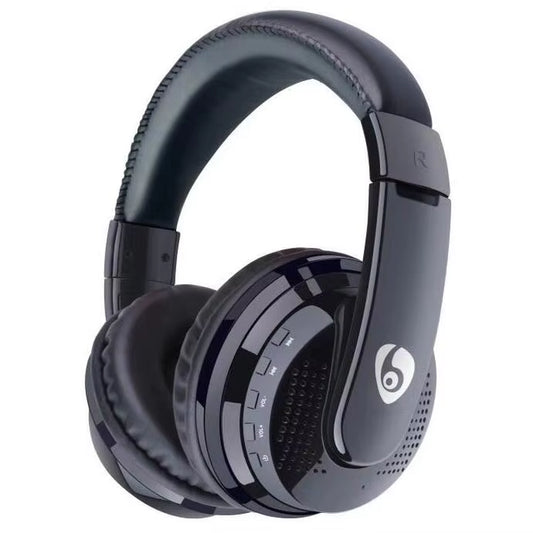 3.5Mm Cable Headset MP3 Player with FM Radio Card Play Max to 32GB Bluetooth Headphone Wireless Earphone for PC Phones TV Games