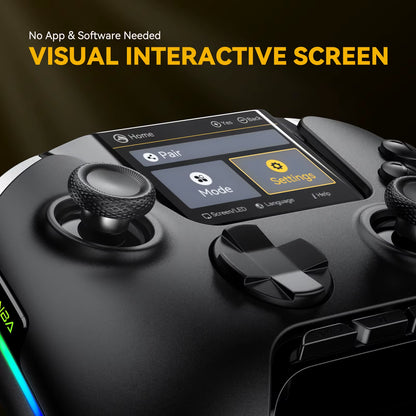 Manbaone 50 V2 Smart Wireless Gamepad Pc Bluetooth Joystick Controller Joystick 2 Inch Screen Steam Mobile Game Controller