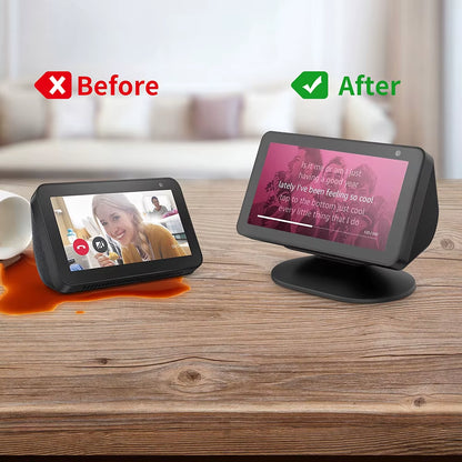 Magnetic Stand for Echo Show 8 5 1St & 2Nd Speaker Adjustable Holder Mount with Anti-Slip Accessories Tilt Function