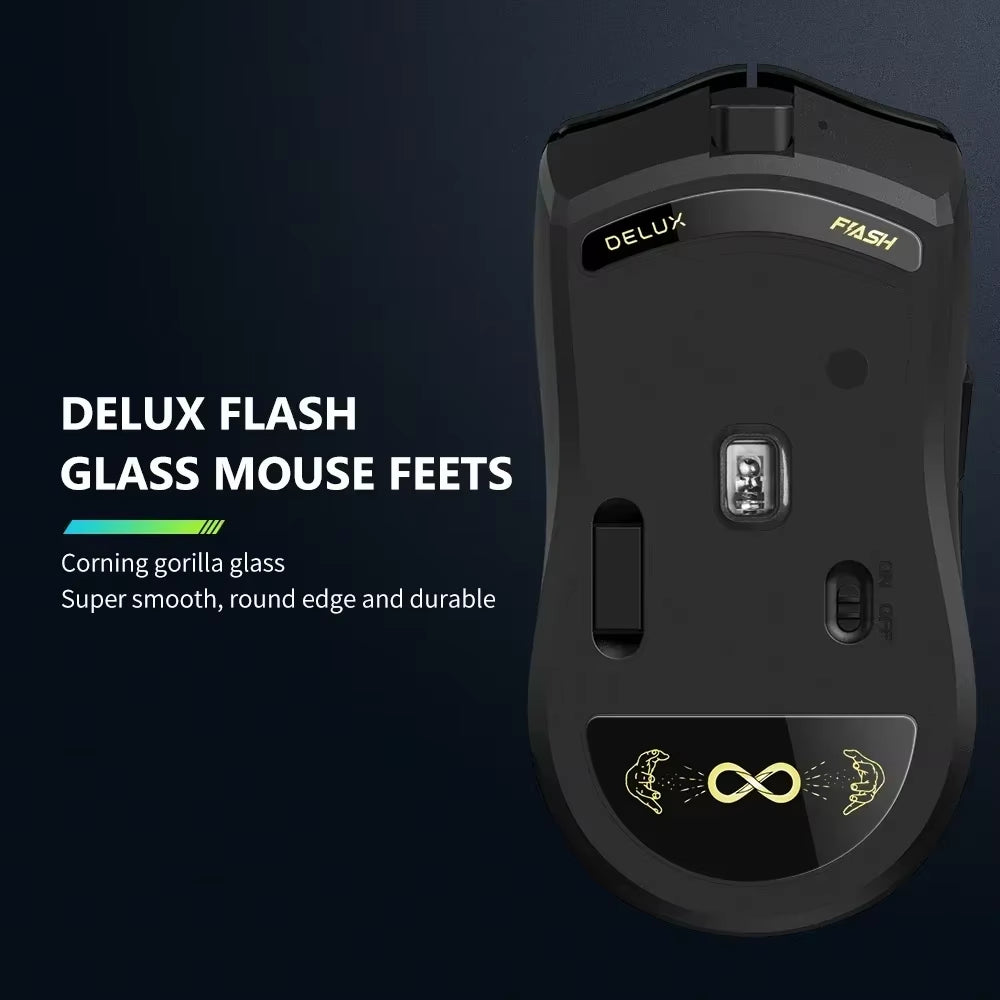 M800 PRO PAW3395 Wireless Gaming Mouse Bluetooth Tri-Mode Connection 26000DPI Huano Pink Switches Macro Mice for PC Gamer
