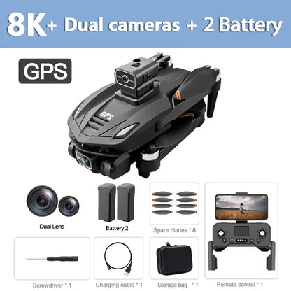 For Xiaomi V168 Drone 8K 5G GPS Professional HD Aerial Photography Dual-Camera Omnidirectional Obstacle Avoidance Drone Original